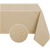 Romanstile Tovaglia antimacchia plastificata 80x80 cerata quadrata per esterni resistente alle intemperie PVC impermeabile moderna kaki tovaglie per ristorante,giardino,estate