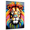 emmena - Quadro Graffiti Murales Leone - Urban Street Art - 18x24 cm