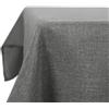 Deconovo Tovaglia Rettangolare in Finto Lino 132x178 cm | Elegante e Decorativa per Sala da Pranzo e Feste - Grigio Scuro, 1 Pezzo