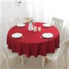 Romanstile Tovaglia Rotonda 180 cm Rossa Antimacchia Elegante e Moderna da Esterno, Formato Grande per 6-8 Posti, Tovaglia perfetta per Tavolo da Pranzo, Cucina, Ristorante, Bistrot, Feste e Pasqua