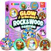 EPUMP Kit di Pittura su Roccia e Legno per Bambini, Set Creativo con Effetto Fosforescente, Kit DIY Arte e Mestieri con Colori, Adesivi con Gemme, Occhi Divertenti e Cordino, Regalo per Bambini 6+