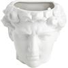 Baroni Home Vaso in Ceramica Pensile Testa di David, Statua Mezzo Busto in Stile Classico, Portapenne, Soprammobile 19X12X19 cm