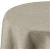 Deconovo Tovaglia Rotonda in Finto Lino 140 cm | Elegante e Decorativa per Sala da Pranzo e Feste - Lino Chiaro, 1 Pezzo