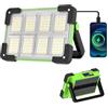 OHAYORI Faro LED Ricaricabile, Faretto a Batteria, Faretto LED Portatile USB, 4 Modalità Lampada da Campeggio, Verde Luce da Lavoro Dimmerabile Impermeabile per Cantiere, Pesca, Tenda, Emergenza