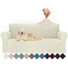 Ystyle Copridivano 3 Posti Con Braccioli, Super Elasticizzato Fodera Divano, Copridivani Antigraffio Gatto Antiscivolo Antimacchia, Universale Moderno Sofa Cover Lavabile, Beige