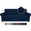 Ystyle Elasticizzato Copridivano 3 Posti con Braccioli, Blu | Copri Divano Antigraffio Gatto, Fodere Copridivani Antiscivolo Antimacchia Lavabile, Copripoltrona Bottom Con Elastica