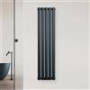 blumfeldt - Radiatore da Parete, 420W, Acciaio Verniciato a Polvere, Singolo Strato, Facile Installazione con Connessioni Centrali da ½'', per Bagni, Soggiorni & Uffici, 120x30 cm, Antracite