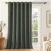 Deconovo Tenda Oscurante da Interno, 200x210 cm, 1 Pannello | Termiche Isolanti Caldo e Freddo, Attenuano i Rumori, Drappeggio Morbido con Occhielli, per Camera da letto, Verde Fumo