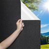 DIFIT Pellicola per Vetri Finestre Privacy, Bianco e Nero, 44.3x200cm | Pellicola Oscurante vetri Finestre Satinata, Elettrostatica, Riutilizzabile, Anti-UV, per Casa, Camera da Letto e Ufficio