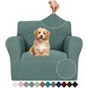 Ystyle Copridivano 1 Posti Con Braccioli, Copripoltrona Elasticizzato, Copri Divano Antigraffio Gatto Cani, Fodera Divano Antiscivolo Antimacchia, Universale Sofa Cover Moderno, Verde