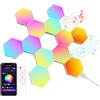 Kangtaixin Esagonali Muro LED Luci 12pcs Esagonale Gaming RGB Pannelli — Sincronizzazione Musicale Esagono Parete Lampada Stanza Esagoni Pannello Wall Luce