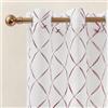 Ystyle Tende per Interni Voile Semi Trasparenti 2 Pezzi con Occhielli, 140x300cm, Tenda a Panello Tende Leggere Morbida per Camera da Letto Cameretta Bambini e Soggiorno Moderne, Rosso