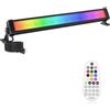 CLY Faretto LED RGB Esterno 25W Barra LED RGB Da Esterno 10 Colori | 30 Modalità Dinamiche Con Telecomando 360° RF Impermeabile IP66 6 Luminosità Memoria Funzione Luce RGB Per Esterni Festa