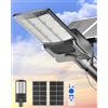 Gefolly SL-13000W Lampione Solare LED Esterno, Led Lampioni da esterni, 6500K Luz de Seguridad Jardín, IP67 Impermeabili Lampioni da Esterni per Cortile, Giardino
