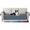 Ystyle Copridivano 3 Posti con Braccioli per Animali, Blu Grigio | Universale Copri Divano Senza Schienale, Natalizio Copridivani Antigraffio per Animali Domestici, Sofa Cover Antimacchia