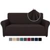Ystyle Elasticizzato Copridivano 2 Posti con Braccioli, Caffè | Copri Divano Antigraffio Gatto, Fodere Copridivani Antiscivolo Antimacchia Lavabile, Copripoltrona Bottom Con Elastica