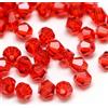 Perlin Preciosa 40 perline ceche in cristallo di Boemia 4 mm doppio cono in vetro tagliato bicone rosso siam