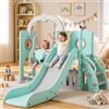 MAMIZO Scivolo per Bambini, Toddler Climber Swing Set, 5 in 1 Parco Giochi, con Altalena, Scivolo, Scala da Arrampicata, Telescopio, Deposito, Set di Giochi per Interni all'aperto, Scivolo Indipendente