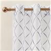 Ystyle Tende per Interni Voile Semi Trasparenti 2 Pezzi con Occhielli, 140x245cm, Tenda a Panello Tende Leggere Morbida per Camera da Letto Cameretta Bambini e Soggiorno Moderne, Lilla