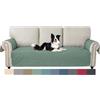 Ystyle Copridivano 3 Posti con Braccioli per Animali, Verde Chiaro | Universale Copri Divano Senza Schienale, Natalizio Copridivani Antigraffio per Animali Domestici, Sofa Cover Antimacchia