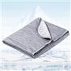 Avoalre Coperta Estiva con Fibra di Raffreddamento Giapponese Arc-Chill 3.0 Q-Max＞0,5, Coperta Refrigerante Letto è Morbida e Fresca Traspirante su Entrambi i Lati Aiuta a Dormire, 200 * 220CM, Grigio