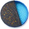 TK Gruppe Timo Klingler Telo di copertura per piscina rotondo, extra spesso, 200 g/m², resistente ai raggi UV, per l'estate e l'inverno, colore nero (366 - 400 cm (diametro 460 cm)