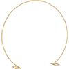 Outsunny Arco da Giardino in Acciaio Rotondo, 280x60x258 cm, Oro | Archetto Nuziale per Palloncini e Piante Rampicanti per Cerimonie, Compleanni ed Eventi