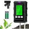 Wigearss 6 in 1 Misuratore PH Terreno, Misuratore umidità Terreno, Misuratore di Termometro Terreno, Misuratore Fertilità Terreno, Misuratore Luce Solare e Misuratore di umidità Ambientale per Piante