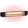 KLARSTEIN Smartwave - Lampada Infrarossi Riscaldante, Lampada Riscaldante a Raggi Infrarossi, IR ComfortHeat, Fibra di Carbonio, 2400 W, Termostato, Controllo con App e Wi-Fi per 7 Dispositivi, Nero