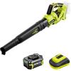 SnapFresh Soffiatore per Foglie Senza Fili, Soffiatore da Giardino Elettrico 20V con Batteria 4,0 Ah, Fino a 910 m³/h, 3 Velocità, Soffiatore Leggero per Foglie, Patio, Polvere e Detriti