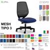 SEIPO MESH TIPO 3 MH0030 Poltrona schienale in rete Movimento sincro traslatore "Z" SEIPO TESSUTO V