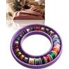 Hapivida Portarocchetto per Macchina da Cucire, Organizzatore Bobine in Silicone per Rocchetti Metallici e Plastici, Accessorio Cucito per Mantenere Ordine sullo Scaffale Macchina (Viola)