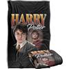 LOGOVISION Harry Potter The G.O.A.T Homage Coperta super morbida al tatto setoso - 91 x 147 cm