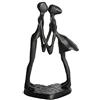 Dreamseden Anniversario, regalo di nozze per lei/moglie, scultura moderna in ferro di coppia da 15,2 cm, decorazione per la casa per mensola, romantica decorazione a forma di cuore per fidanzata,