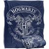 LOGOVISION Harry Potter Hogwarts School Crest Coperta super morbida al tatto setoso - 152 x 127 cm