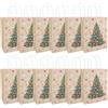 Idena 30506-12 - Sacchetti regalo per albero di Natale, 12 pezzi, sacchetti regalo, dimensioni 21 x 27 x 11 cm, sacchetti di carta beige