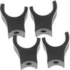 Gogogmee Blocchi di Supporto per Sedia a Rotelle Nero Design Affidabile e Facile da Usare 4 Pezzi in Plastica Abs per Case e Ospedali