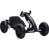 AIYAPLAY Go-Kart Elettrico per Bambini con Doppio Motore 12V, Nero | Aosom Italy