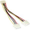 InLine Cavo Y sdoppiatore alimentazione interna da 4pin 5,25"" (13,34cm) a 2x 4pin 5,25"" (13,34cm), 20cm [29659]