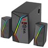 REDRAGON Altoparlanti 2.1 RedragonAnvil Pro Bth 5.0 FM Usb Aux Sd RGB 10W 120Hz-20kHz 8.2x18x10.3cm 3pz Nero [GS520-PRO]