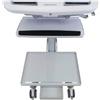 Ergotron Supporto frontale Ergotron SV Piano di appoggio:56x43x2.3cm Vassoio:20x12x5cm carico:10.9kg Grigio chiaro [98-417-214]