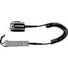 CRESSI dal 1946 Paddling Gear Twist Coil Leash - Laccio Spiralato SUP - Grigio/Nero
