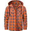 SwissWell Camicia Uomo Flanella Camicia Quadri con Cappuccio Uomo Manica Lunga Casual Felpe