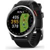 Garmin Approach S44 - 43 mm, argento/nero, silicone