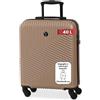 BERTOO Milano Bagaglio a mano champagne 40 L - Valigia rigida da cabina 55x40x20 cm in ABS con 4 ruote e serratura a combinazione, per Ryanair