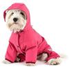 LJWDYS Impermeabile per Cani con Cappuccio all-Inclusive Mantella Antipioggia Impermeabile A Quattro Zampe Vestiti per Animali Domestici Vestiti per Cuccioli (Color : HotPink, Size : L)