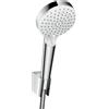 hansgrohe Crometta Set supporto doccia Vario con flessibile doccia 125 cm, bianco/cromo, 26691400