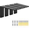 PICESA Set di 4 staffe per scaffali, 15,2 x 10,2 cm, a forma di L, forma pressofusa, angolo verticale, robusto supporto per scaffale in lega metallica di alta qualità, materiale