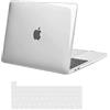 MOSISO Custodia Compatibile con MacBook Pro 13 Cover M2 M1 2026 2025-2016 | Copritastiera&Case per MacBook Pro 13 pollici A2338 A1706 A1708 2024 2023 2022 2021 2020 2019 2018 2017, Chiaro Cristallo