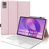 FOGARI Per Lenovo Idea Tab 2025 11/Tab M11 2024 11 Pollici Cover Tastiera | Custodia Tastiera Bluetooth Rimovibile con Touchpad per Ufficio/Studio/Scrittura, Keyboard Wireless Portatile, Rosa